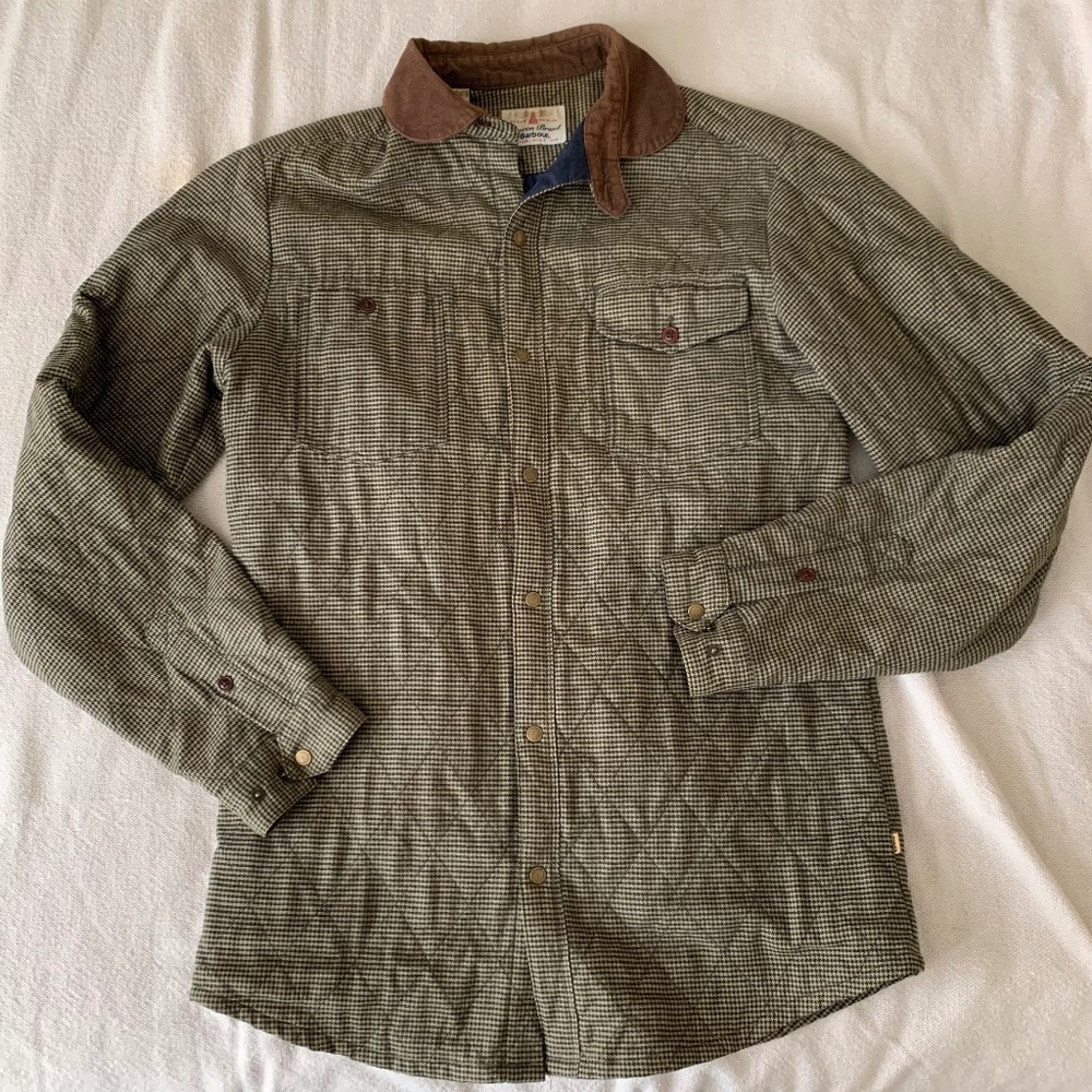 Men’s Small Barbour Beacon Brand Shirt Jacket / Overshirt in Houndstooth
